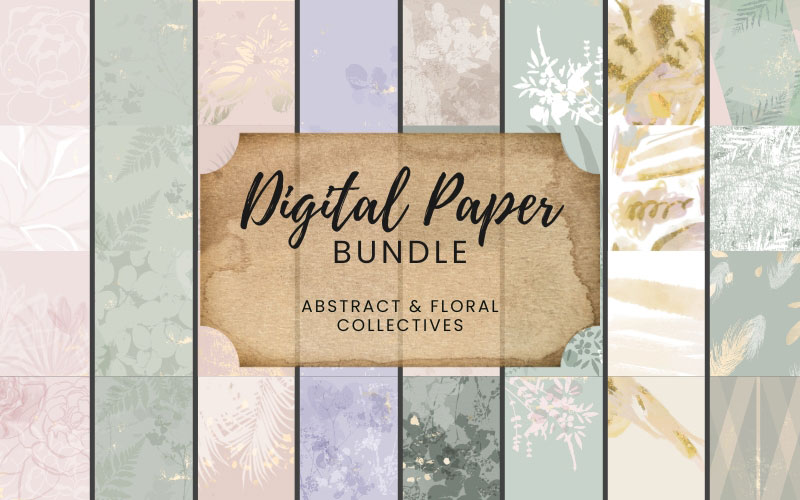 Floral Paper Background - Inkydeals